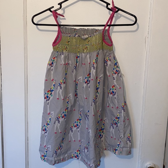 Mini Boden Giraffe dress spaghetti strap - Picture 3 of 9